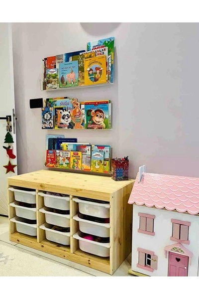 ipeksi pleksi TEKLİ DUVAR KİTAPLIK RAFI GENİŞLİK 70 CM x 20 CM İÇ DERİNLİK 5 CM (4 MM ŞEFFAF PLEKSİDEN ÜRETİLİR )