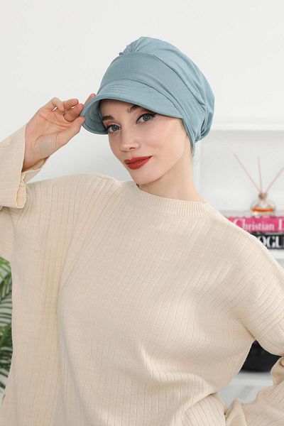 Aisha's Design قبعة قطنية ممشطة مطبوعة على شكل عظمة - b-73
