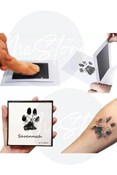 mes store Pet Paw Print Set Non-Toxic Inkless Printing Kit Suitable for Cat Dog