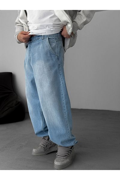 BYBASICMAN Light Blue Washed Skater Fit Jean Dp-11