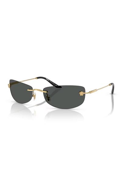 Versace Man Rectangle Sunglasses- Ve 2279 - Lense Size:60mm - Gold