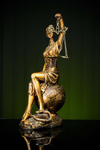 Narçiçeği Takı ve Hediyelik Eşya Özel Tasarım Adalet Tanrıçası Themis Büyük Boy Heykel Biblo