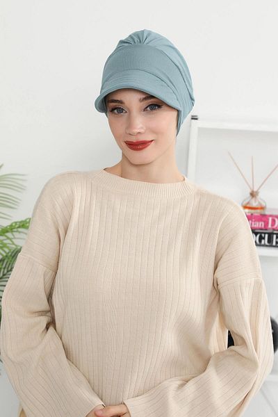 Aisha's Design قبعة قطنية ممشطة مطبوعة على شكل عظمة - b-73