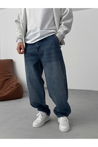 BYBASICMAN Dark Blue Antique Skater Fit Jean Dp-13
