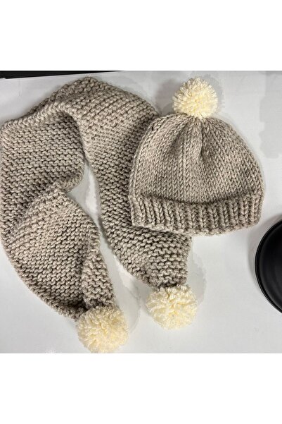 marifetli tığım Atkı Şapka El Örgüsü Takım