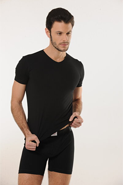 Hmd Ανδρικό μπλουζάκι από βαμβακερό λαιμόκοψη Lycra - 3 εσώρουχο, 92% βαμβάκι, 8% ελαστάνη