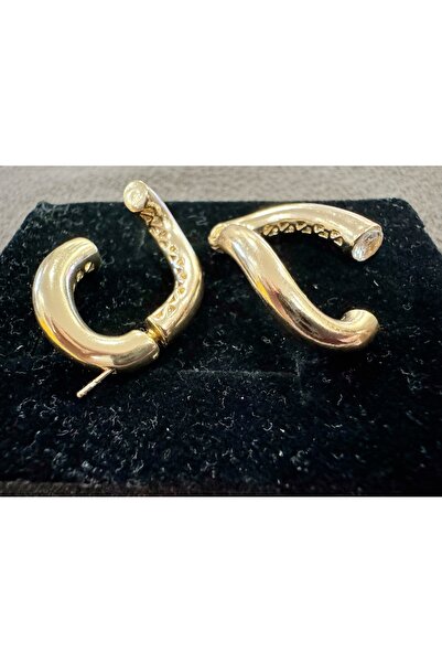 Gümüş sandık Dangle Cross Stone Earrings - Pınar Deniz Earrings