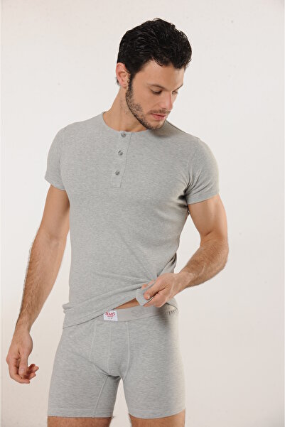 Hmd 2 Men's Short Sleeve Collar Buttoned Men's Underwear