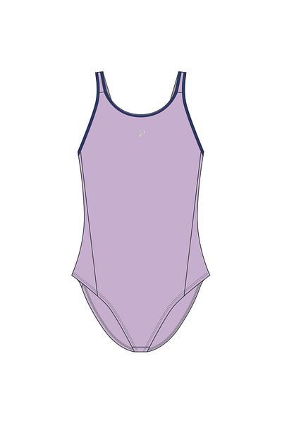 Decathlon Costum de baie Nabaiji pentru copii cu decolteu în V - violet - 500 Olga