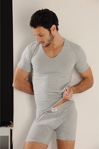 Hmd Чоловіча футболка з лікра - глибокий V-подібний виріз, короткі рукави, 3 штуки, 92% бавовна, 8% еластан