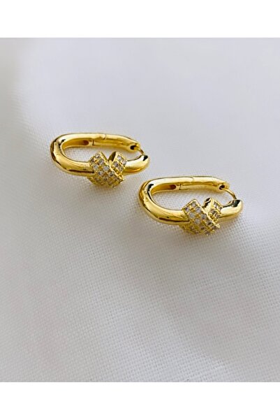 VNS Accessories أقراط تصميم تفاصيل الحجر المستطيل