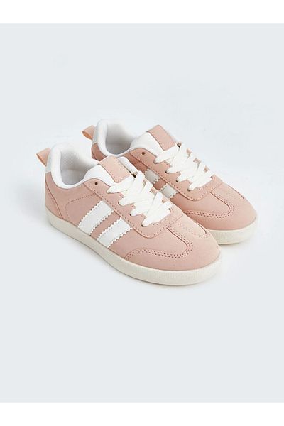LC Waikiki Lcw Steps Pink Lace-Up Girls' Sneakers