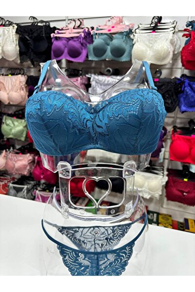 Hirazenmoda Lace Unfilled Lotus Bra Set