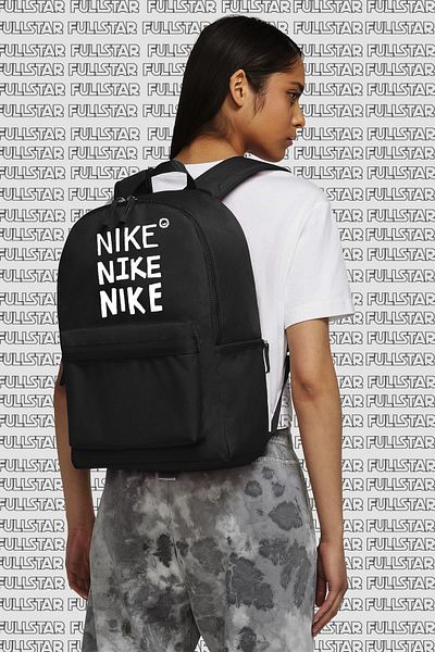 Nike Μαύρο σχολικό σακίδιο πλάτης 25 Lt - Λογότυπο Heritage, Καθημερινή χρήση, Κολέγιο και Πανεπιστήμιο
