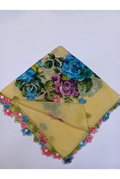 Butik El örgüsü çeyizlik iğne oyalı tülbent