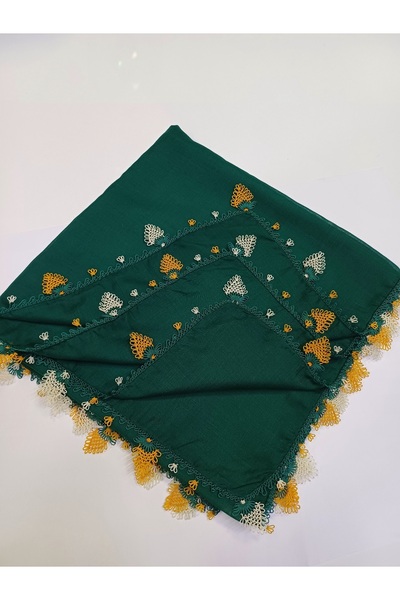 Butik El örgüsü çeyizlik iğne oyalı tülbent