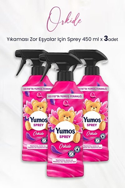 Yumoş Extra Sprey Yıkaması Zor Eşyalar Için Orkide 3 X 450ml