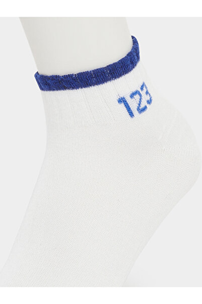 Styli Set of 5 - Contrast Ribbed Cuff Ankle Socks