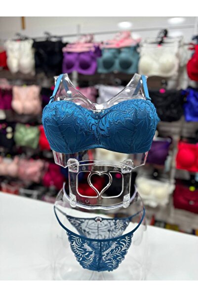 Hirazenmoda Lace Unfilled Lotus Bra Set