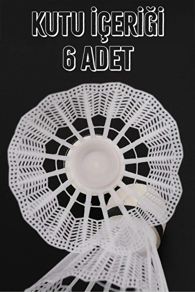 ALASTOR White Semi-Pro Badminton Ball - 6 Pieces Balanced Speed Starter Boxed Mushroom Head Deluxe Set 620