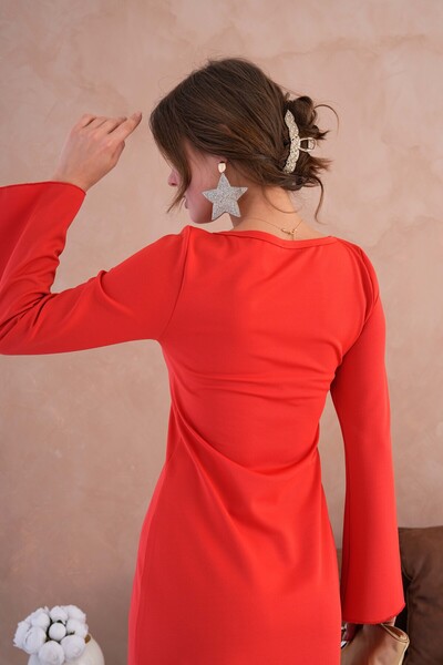 MY Wooft Özel Gün& Davet& Düğün &Party & İspanyol Kol Detaylı Şık Elblse