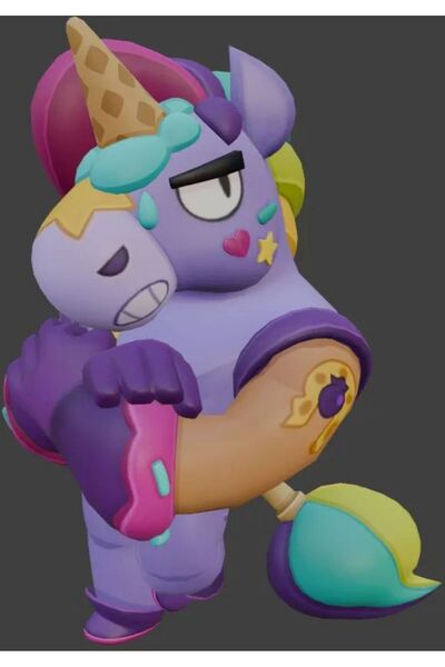 Giftbox3d Brawl Stars Berry Figure 20cm