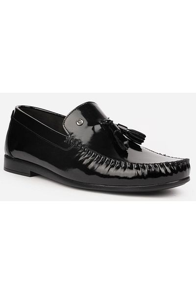 Pierre Cardin 25101 Μαύρα λουστρίνια ανδρικά Loafer casual δερμάτινα παπούτσια