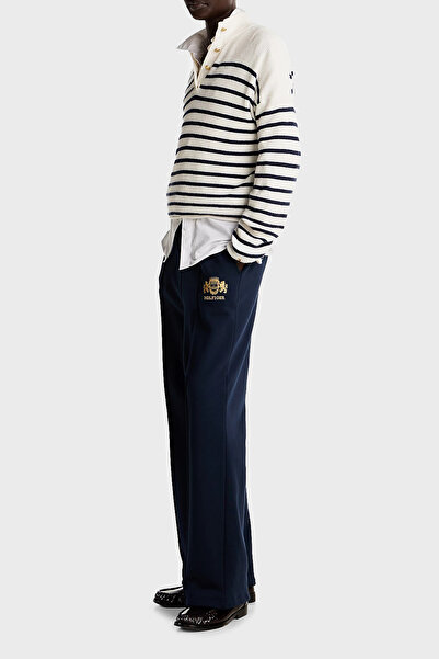 Tommy Hilfiger Pamuklu Regular Fit Yüksek Bel Bol Paça Jogger Pantolon