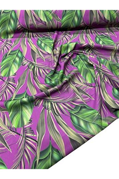 ipekkumaş Leaf Pattern Dress Shirt Crepe Fabric Our Product Is Sold in Pieces...