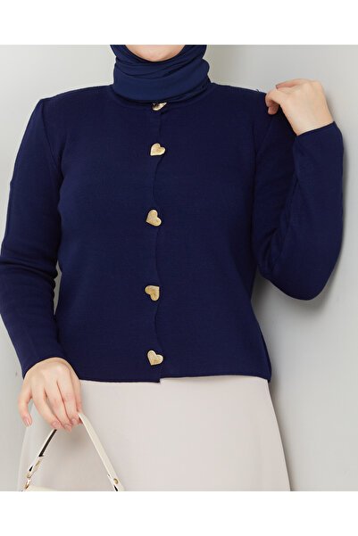 modapark.ist Γυναικεία Καρδιά Πλεκτή Ζακέτα