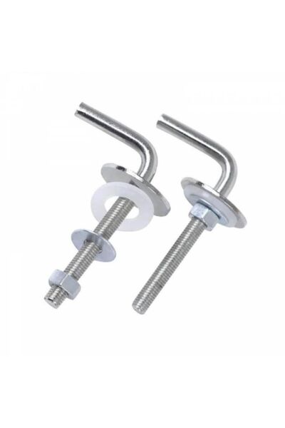 Speed Out 1 Çift Paslanmaz Metal Krom Kaplama Klozet Kapak Montaj Vidası Kloz...