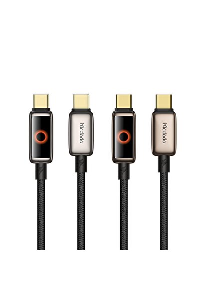 Mcdodo Ca-6681 Type-c To Type-c Nefes Alan Işık Göstergeli 100 W Premium Kablo 1.2m