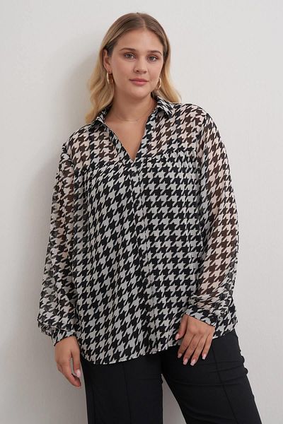 MYLİNE Cămașă din șifon cu model