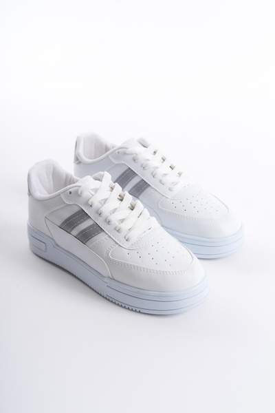 Moda Değirmeni White-Grey Women's Air Sneaker Bg1147-101-0001
