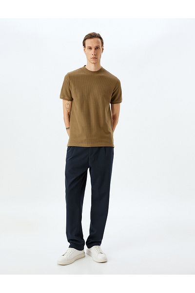 Koton Brown Slim Fit T-Shirt