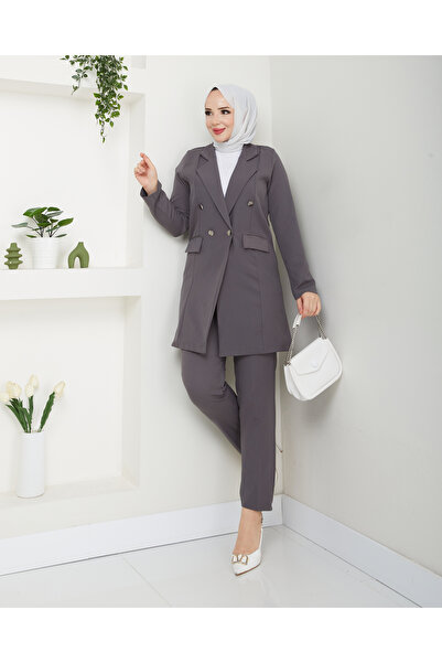 modapark.ist Γυναικείο Σετ Μπλέιζερ με Παντελόνι