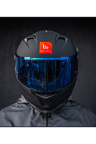 MT BRAKER SV SOLİD A1 MAT BLACK GÜNEŞ GÖZLÜKLÜ ŞEFFAF VİZÖRLÜ KASK