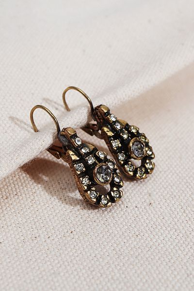 Süspüs Accessories Anthracite Stone Authentic Earrings