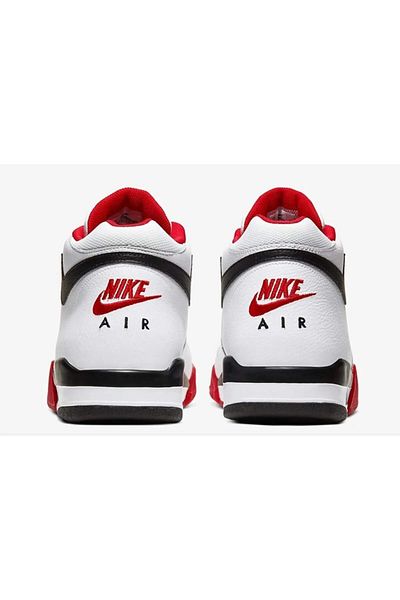 Nike Air Flight Legacy Pantofi din piele pentru bărbați Pantofi sport înalți din piele naturală Roșu Alb