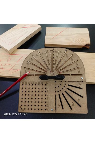 İLGİNÇ ÜRÜNLER MARKETİ Multipurpose Function Carpenter's Ruler Angle Cutting 15 30 45 60 90 Degree Guide Template t Ruler