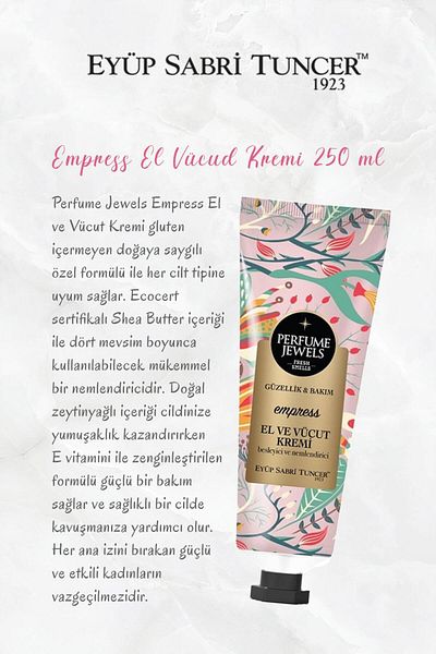 Eyüp Sabri Tuncer 6 Pcs 50 ml Love Kisses, Pure Love, Summer Dream, the Adventure, Empress, Soul Beauty Hand Cream and Ros