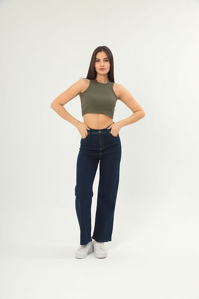 FRANCO RENZO Γυναικεία Strappy Crop Top Μπλούζα