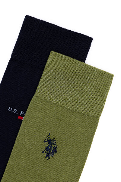 U.S. Polo Assn. Erkek 2'Li Çorap Haki JACK