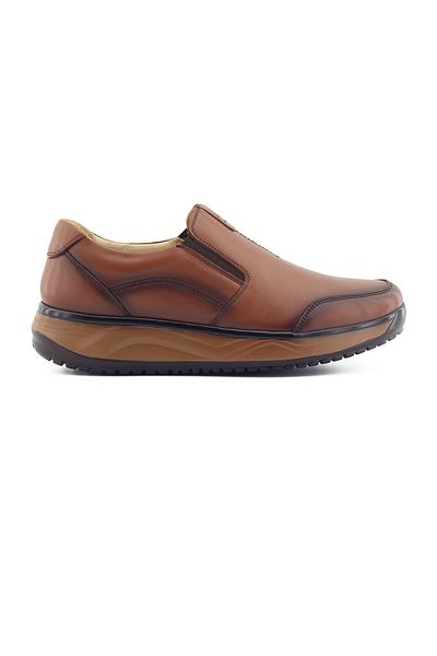Barmea Genuine Leather Men's Casual Walking Shoes - 1650 Tan