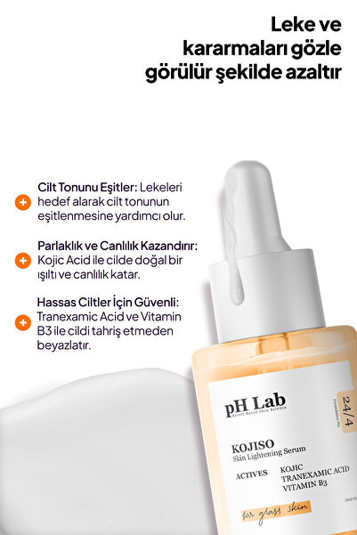 Ph Lab Phlab Kojiso Kojic Asit Serumu, Zerdeçal Ve Kojik Asit Etkisi Ile Leke Karşıtı Serum