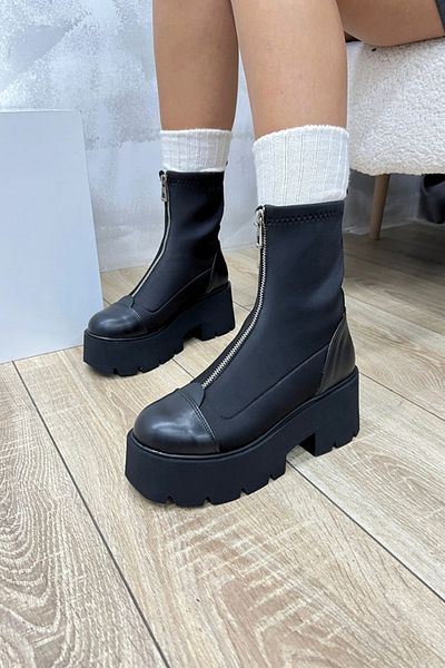 inizio Μαύρες μπότες Scuba Thick Sole P9021