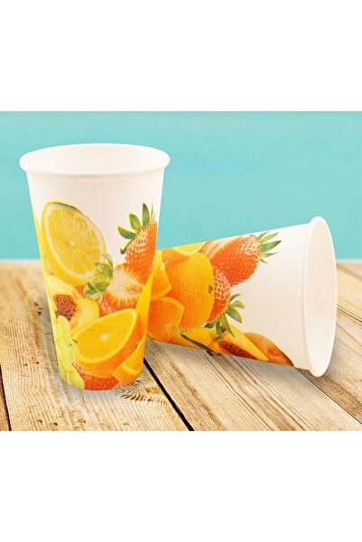 YOK YOK AMBALAJ Karton Bardak Büyük Boy 12 Oz (355 ml) 100 Adet – Sıcak & Soğuk İçecek Uyumlu, Tek Kullanımlık
