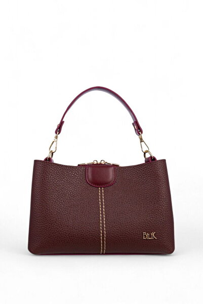 Bilik Deri Bordo-Rölax Kadın Omuz Çantası DLR 109