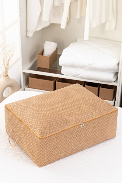 REKHOME 3 Adet Büyük Boy Baza Altı Yastık Yorgan Kazak Hurcu 62x46x22