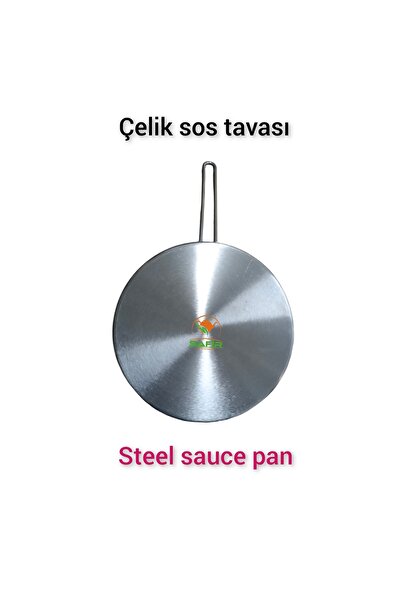 SAFİR ÇAY KAZANLARI 430 Quality Steel Sauce Pan - 20 cm Size, Biggest Size